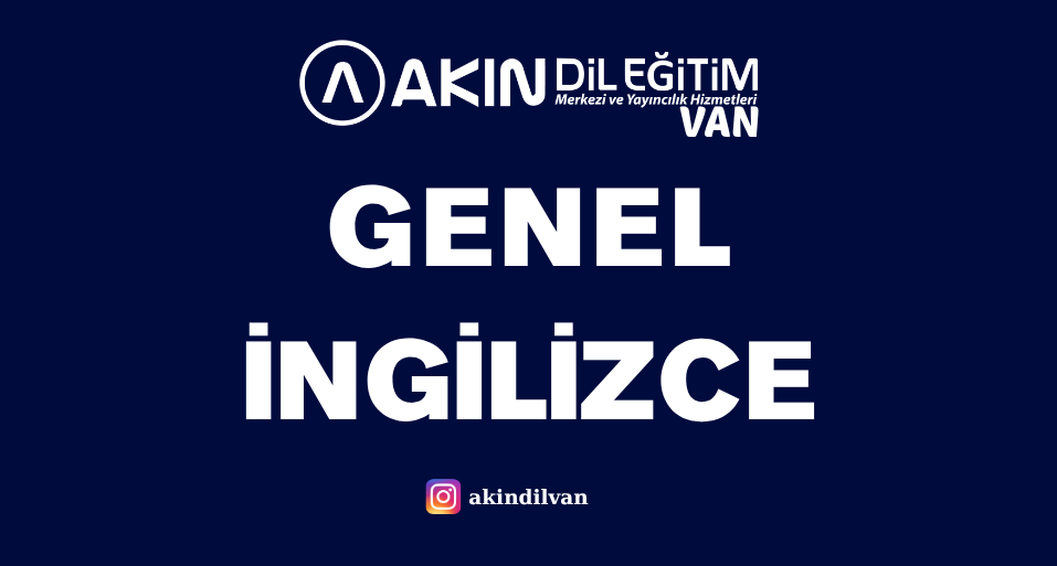 GENEL İNGİLİZCE