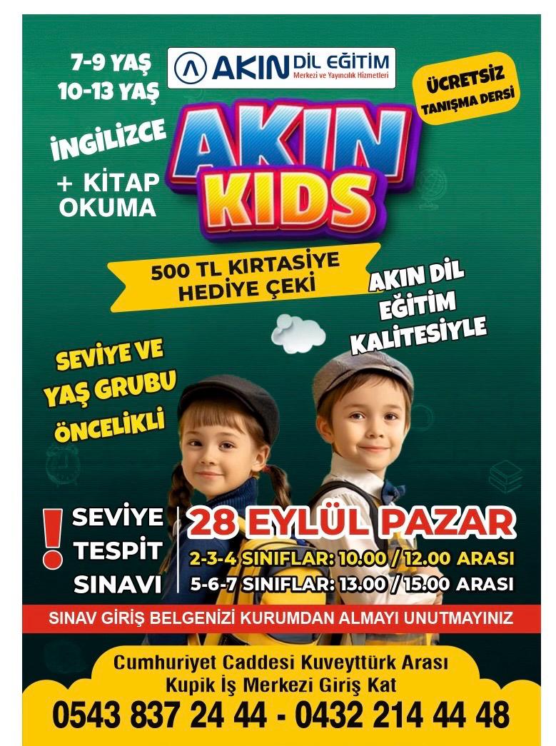 KIDS SEVİYE TESPİT SINAVI