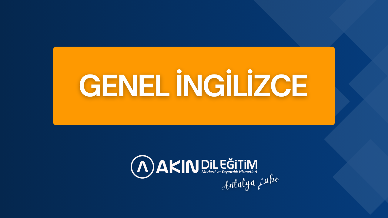 GENEL İNGİLİZCE PROGRAMLARI